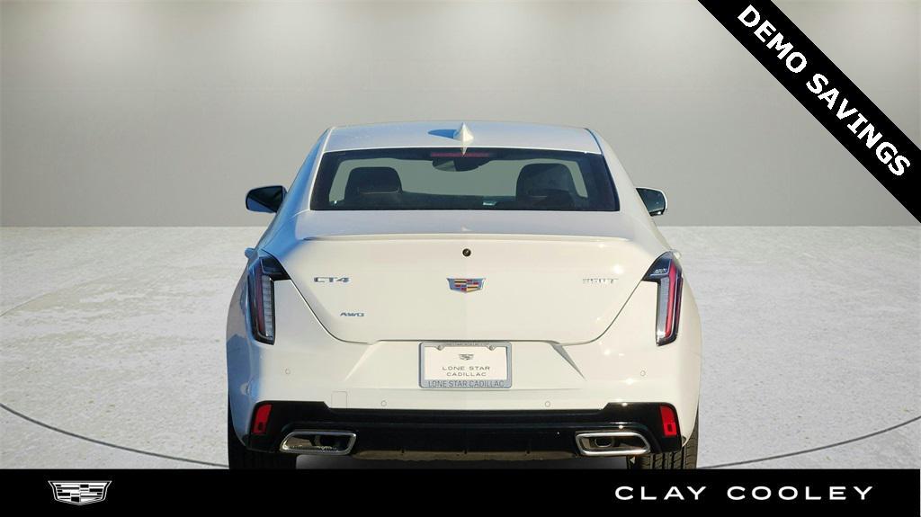 new 2025 Cadillac CT4 car, priced at $49,750