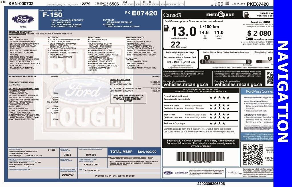 used 2023 Ford F-150 car, priced at $39,995