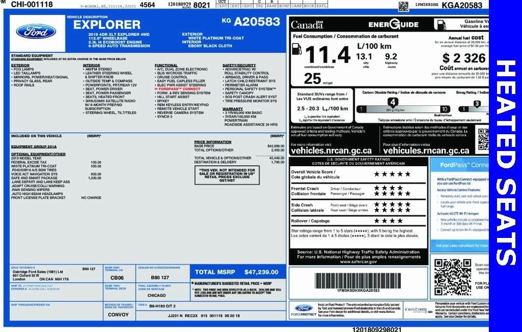 used 2019 Ford Explorer car, priced at $22,595