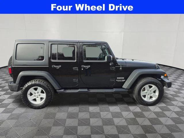 used 2018 Jeep Wrangler JK Unlimited car, priced at $18,000
