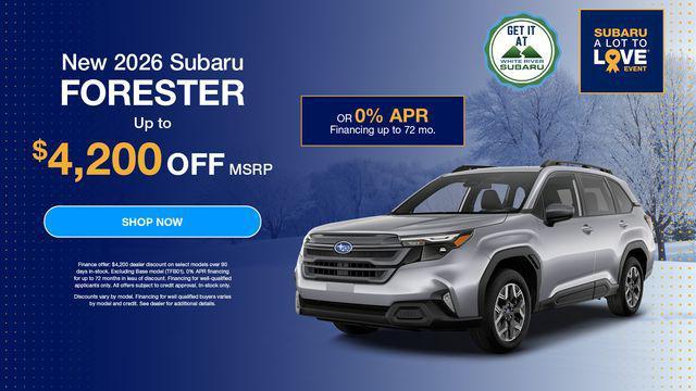 new 2026 Subaru Forester car, priced at $33,036