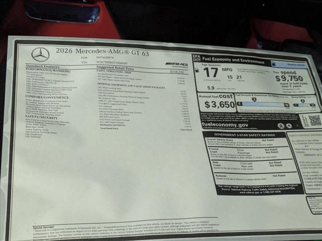 new 2026 Mercedes-Benz AMG GT 63 car