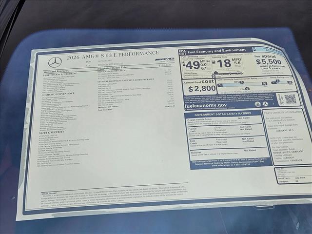 new 2026 Mercedes-Benz S-Class car, priced at $210,490