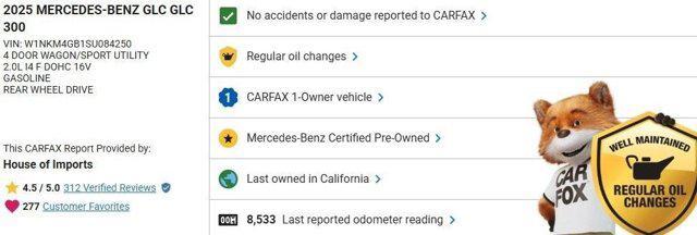 used 2025 Mercedes-Benz GLC 300 car, priced at $44,877