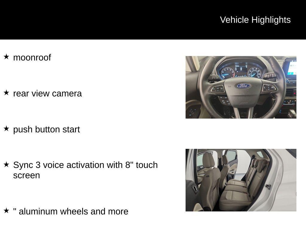 used 2018 Ford EcoSport car, priced at $12,494