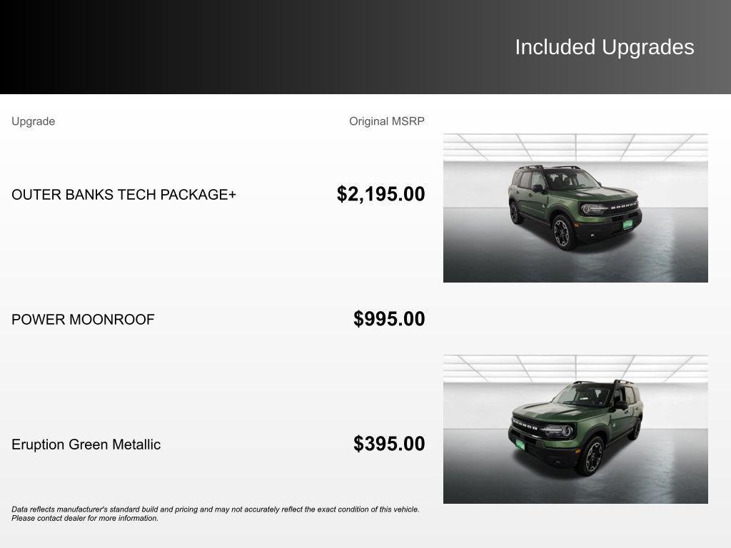 new 2025 Ford Bronco Sport car, priced at $36,639