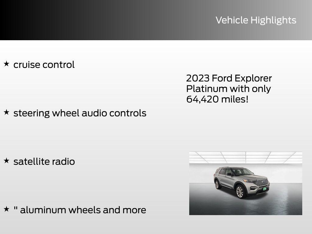 used 2023 Ford Explorer car, priced at $36,994