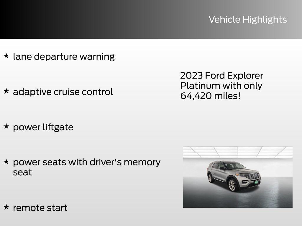 used 2023 Ford Explorer car, priced at $36,994