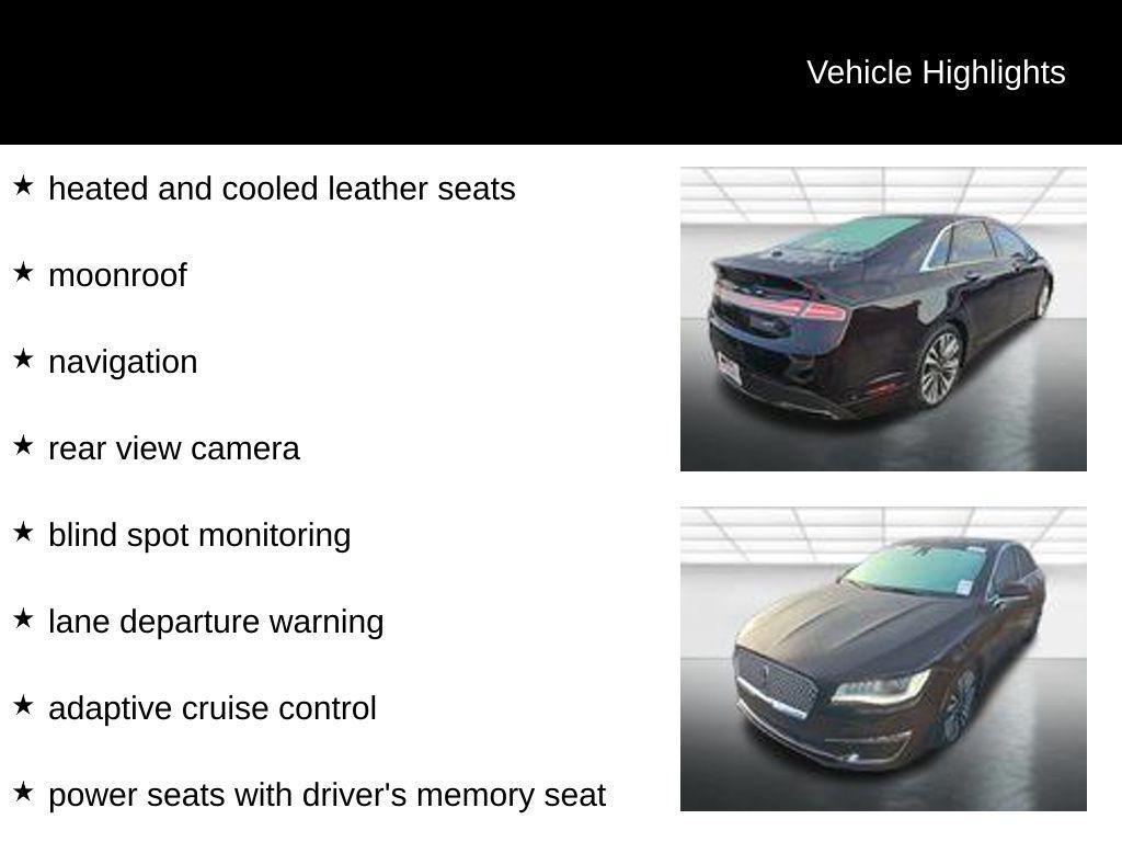 used 2020 Lincoln MKZ car, priced at $19,917