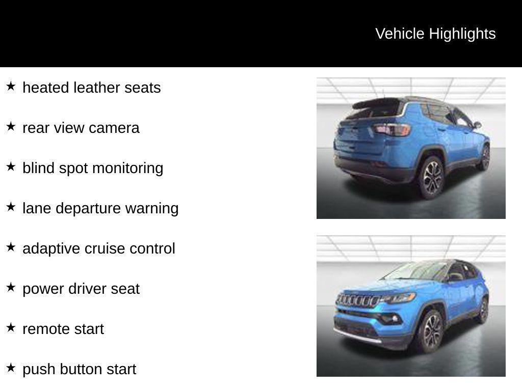used 2023 Jeep Compass car, priced at $24,242