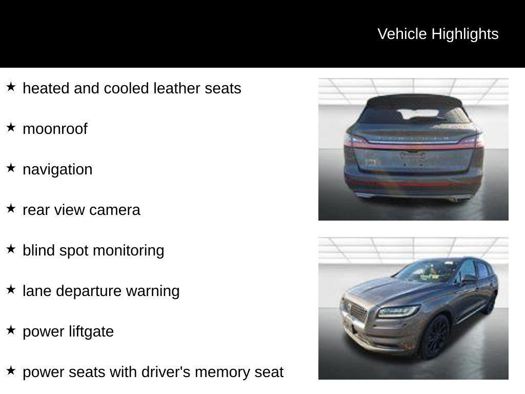 used 2023 Lincoln Nautilus car, priced at $38,939
