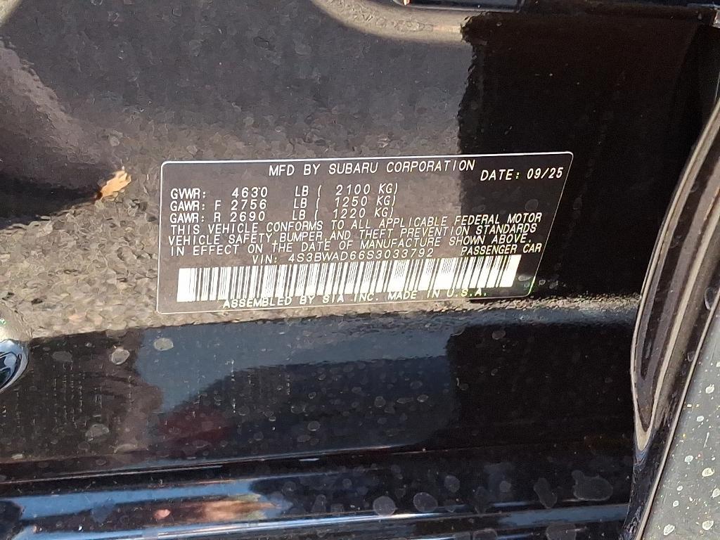 new 2025 Subaru Legacy car, priced at $32,349