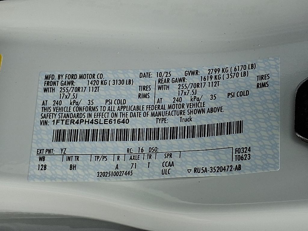 new 2025 Ford Ranger car, priced at $39,425