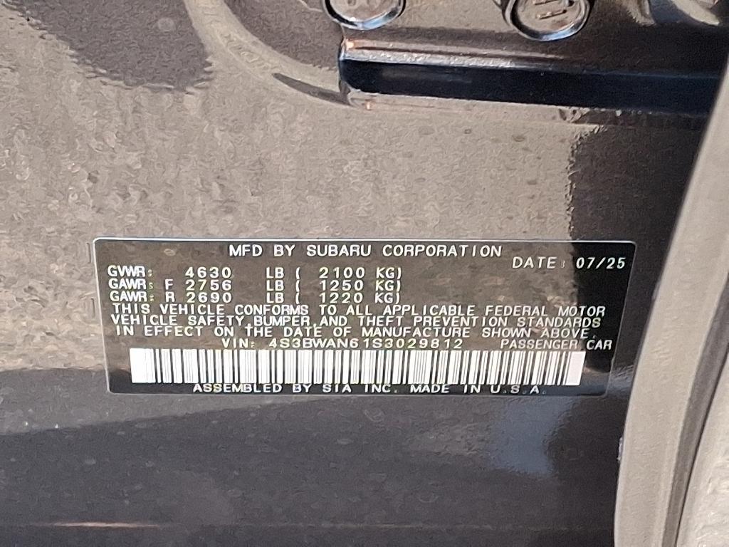 new 2025 Subaru Legacy car, priced at $38,402