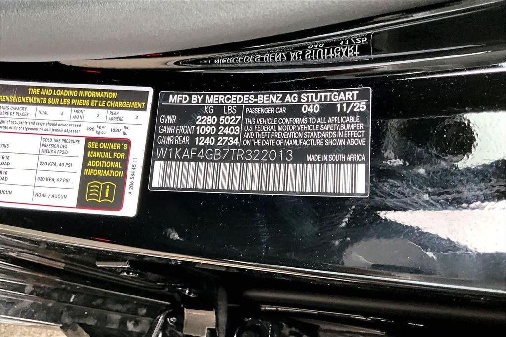 new 2026 Mercedes-Benz C-Class car, priced at $51,535