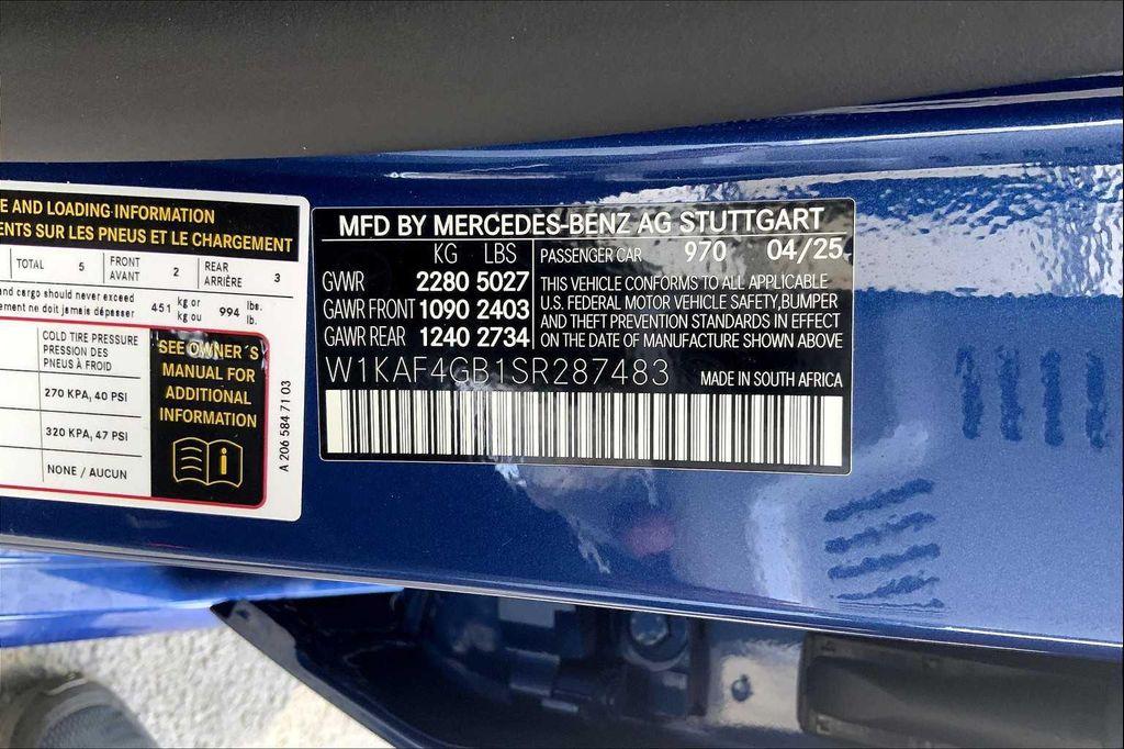 new 2025 Mercedes-Benz C-Class car, priced at $58,640