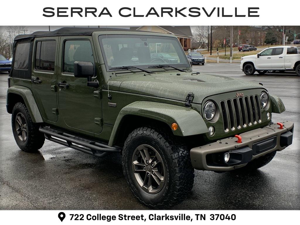 used 2016 Jeep Wrangler Unlimited car, priced at $18,644
