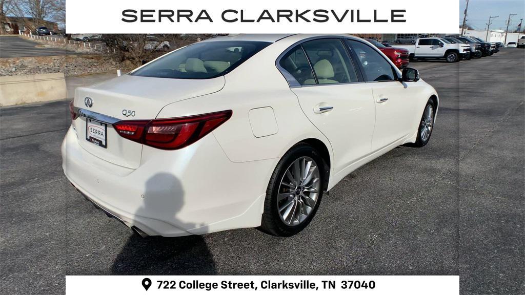 used 2022 INFINITI Q50 car, priced at $26,880