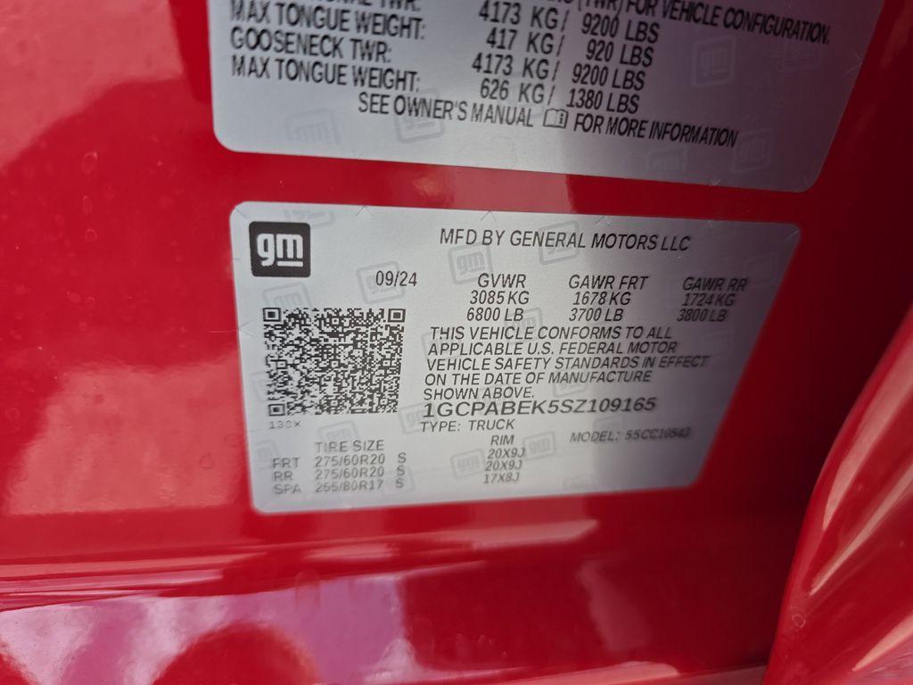 2025 Red Chevrolet Silverado 1500