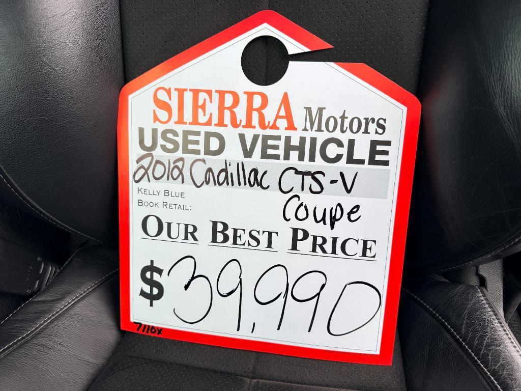 used 2012 Cadillac CTS-V car, priced at $39,990