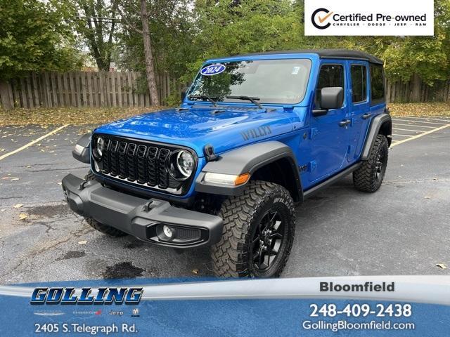 used 2024 Jeep Wrangler car, priced at $37,602