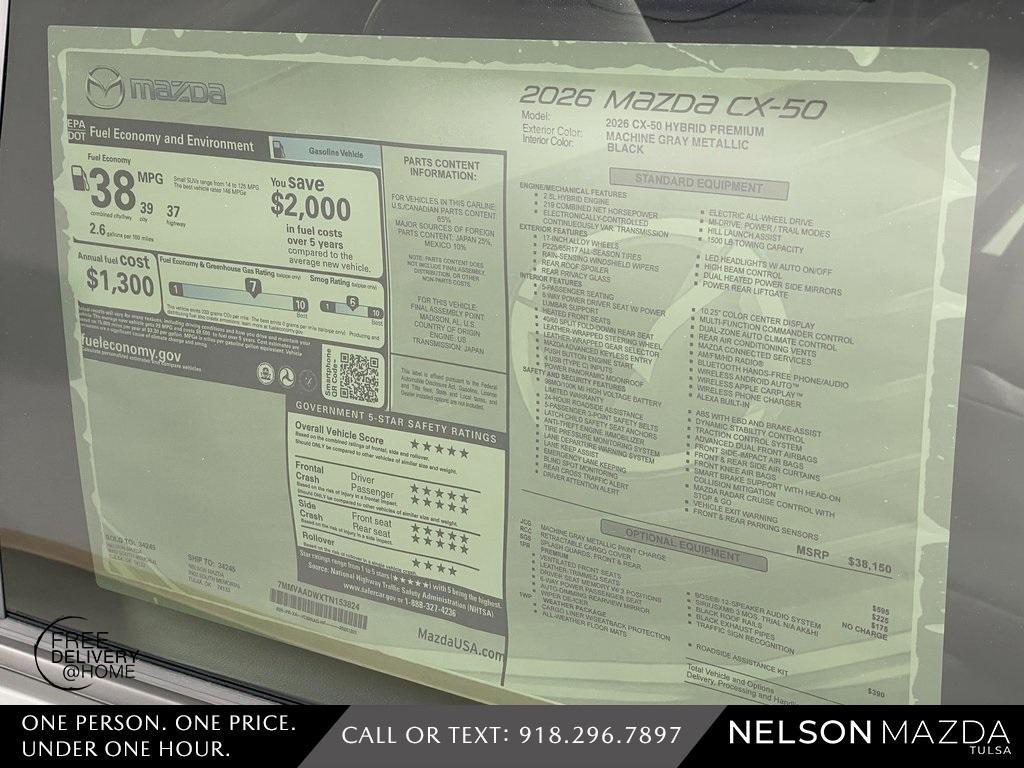 new 2026 Mazda CX-50 car, priced at $39,853