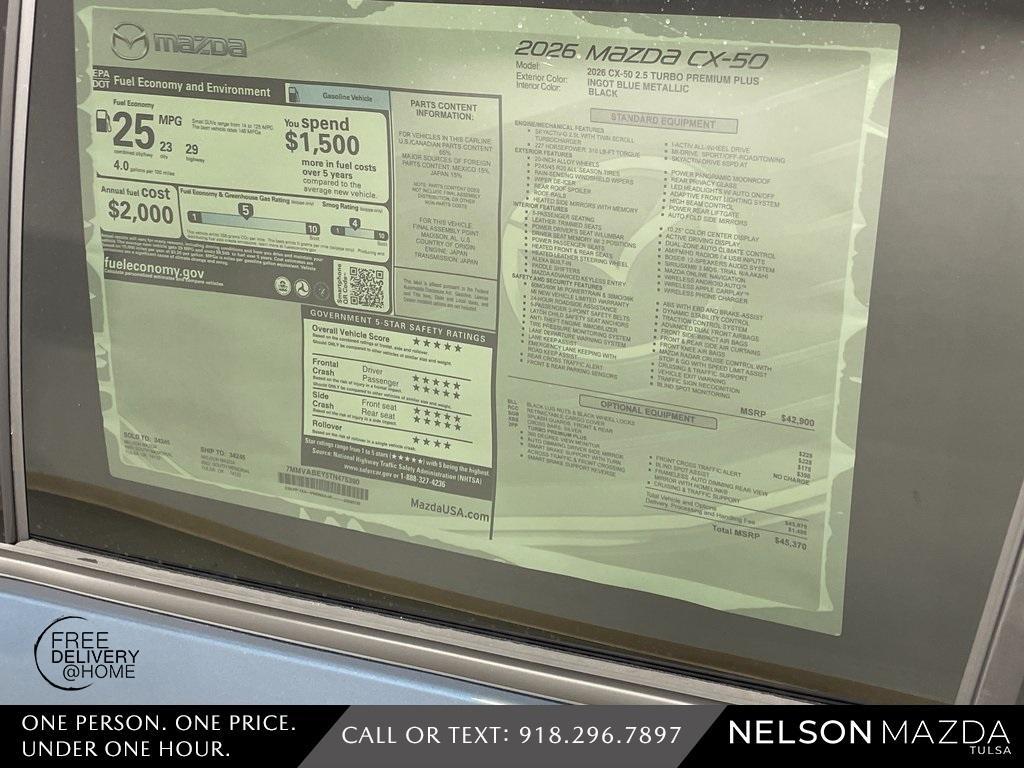 new 2026 Mazda CX-50 car, priced at $43,870