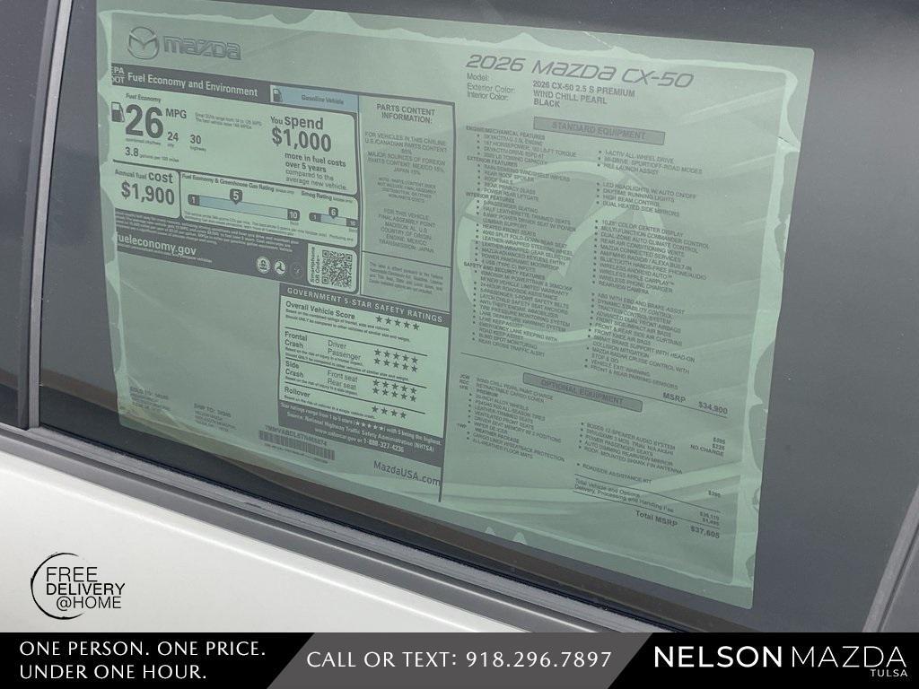 new 2026 Mazda CX-50 car, priced at $36,544