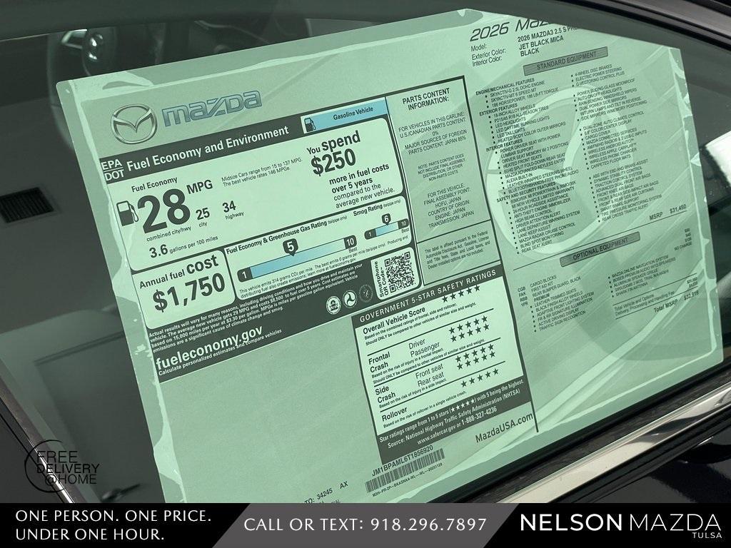 new 2026 Mazda Mazda3 car, priced at $30,915