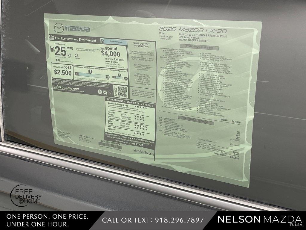 new 2026 Mazda CX-90 car, priced at $56,566