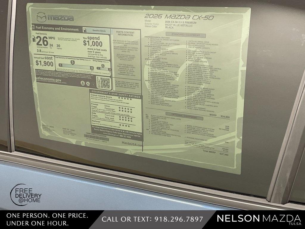 new 2026 Mazda CX-50 car, priced at $36,294