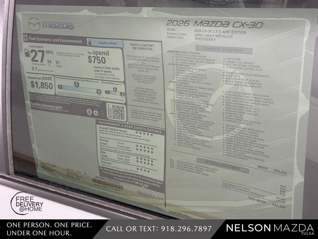 new 2026 Mazda CX-30 car, priced at $30,317