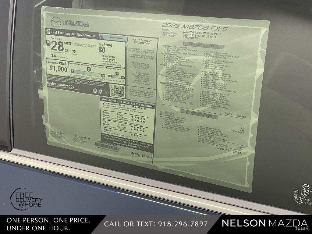 new 2025 Mazda CX-5 car, priced at $35,120