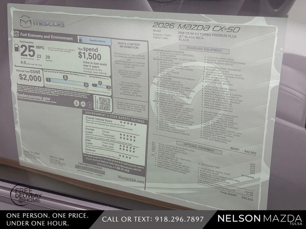 new 2026 Mazda CX-50 car, priced at $45,119