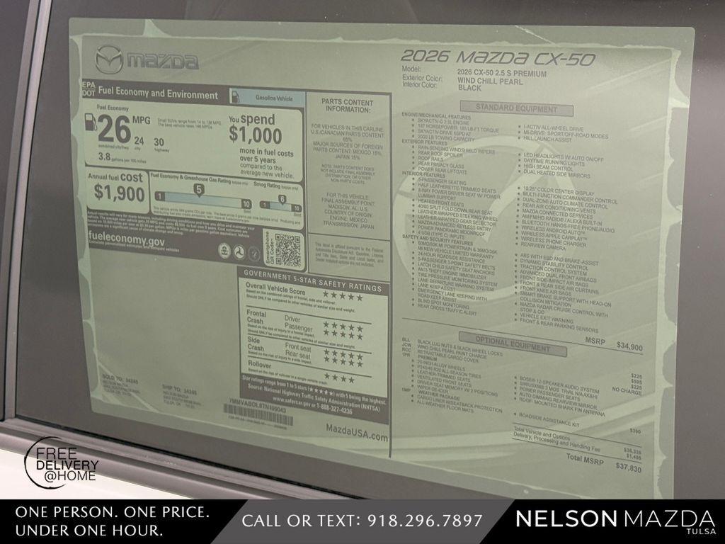 new 2026 Mazda CX-50 car, priced at $37,529