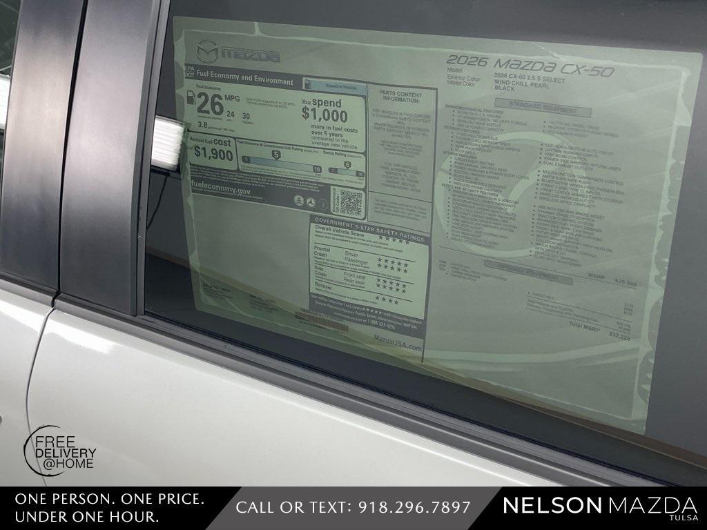 new 2026 Mazda CX-50 car, priced at $31,365