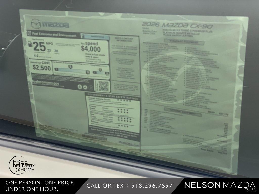 new 2026 Mazda CX-90 car, priced at $57,286