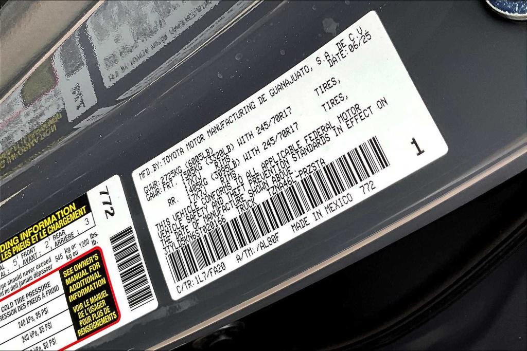 new 2025 Toyota Tacoma car, priced at $38,986