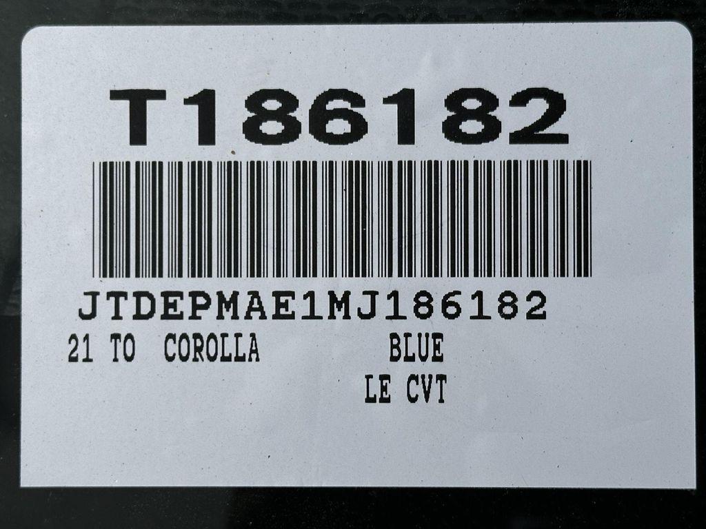 used 2021 Toyota Corolla car, priced at $20,000