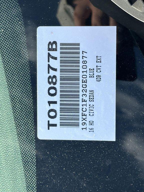used 2016 Honda Civic car, priced at $18,000