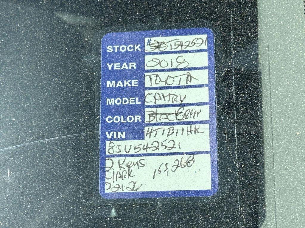 used 2018 Toyota Camry car, priced at $15,000