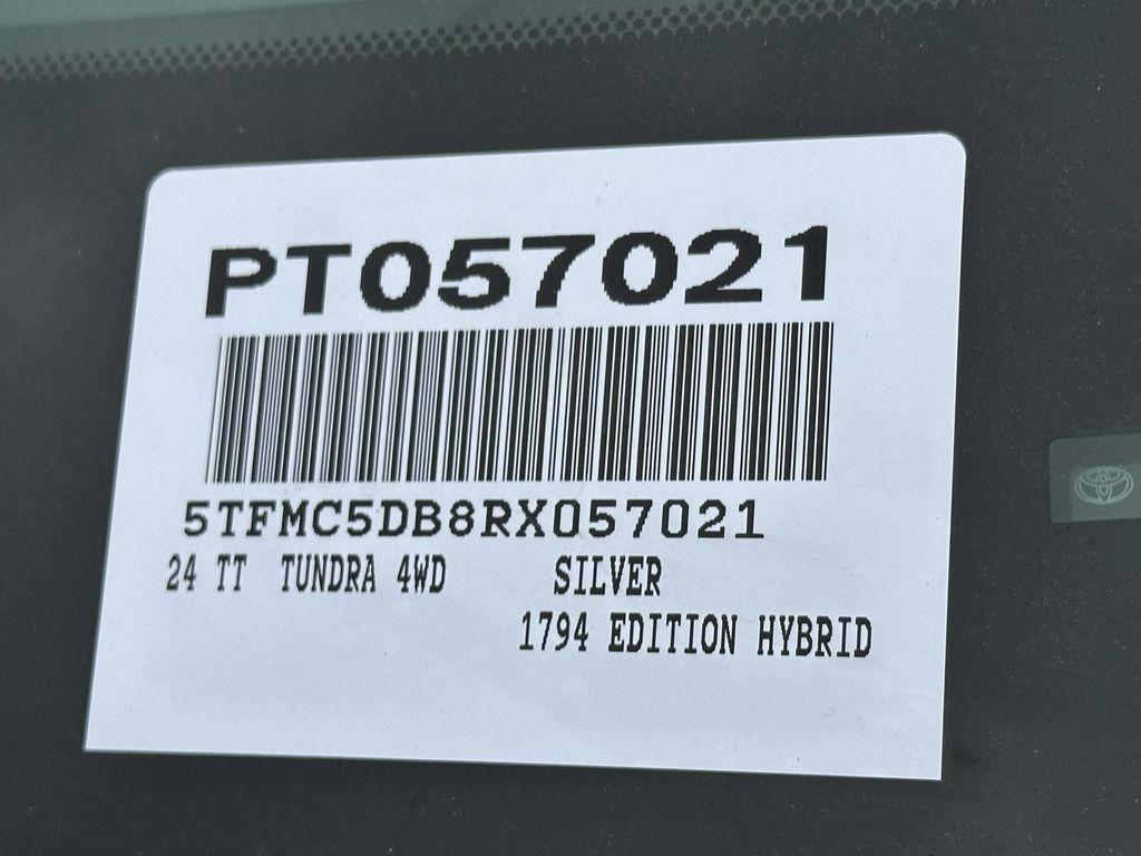 used 2024 Toyota Tundra Hybrid car, priced at $66,000