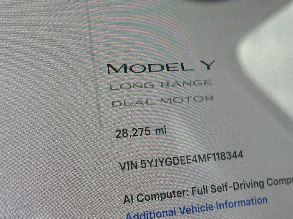 used 2021 Tesla Model Y car, priced at $32,000