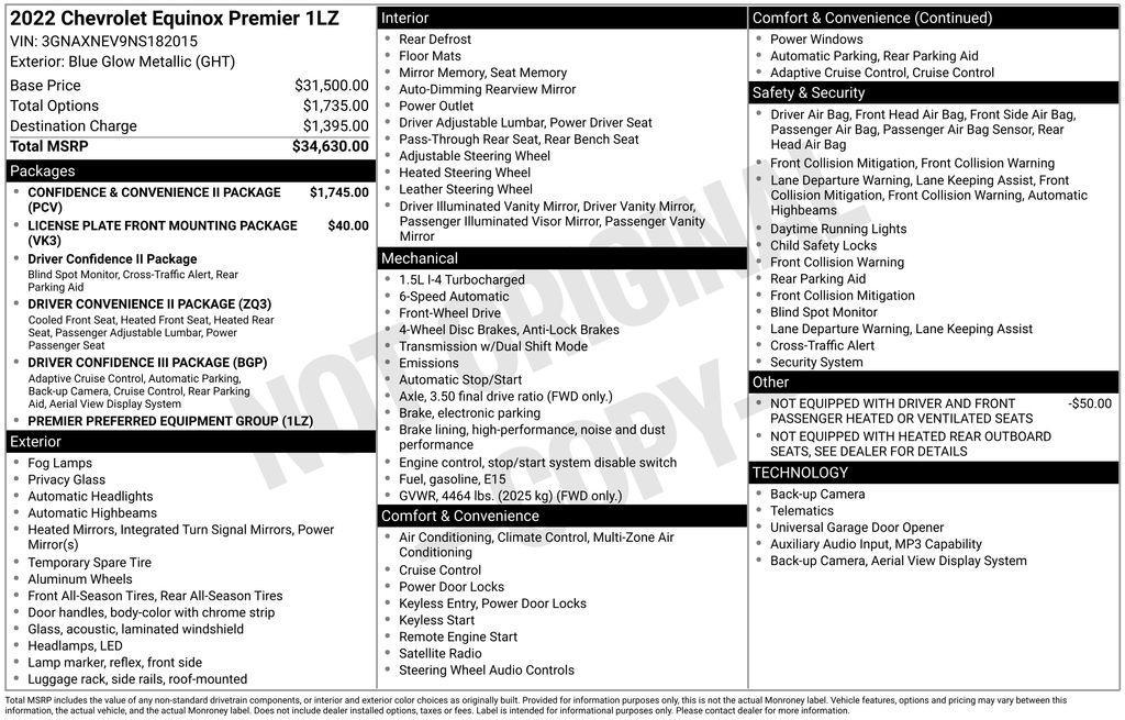 used 2022 Chevrolet Equinox car, priced at $21,392