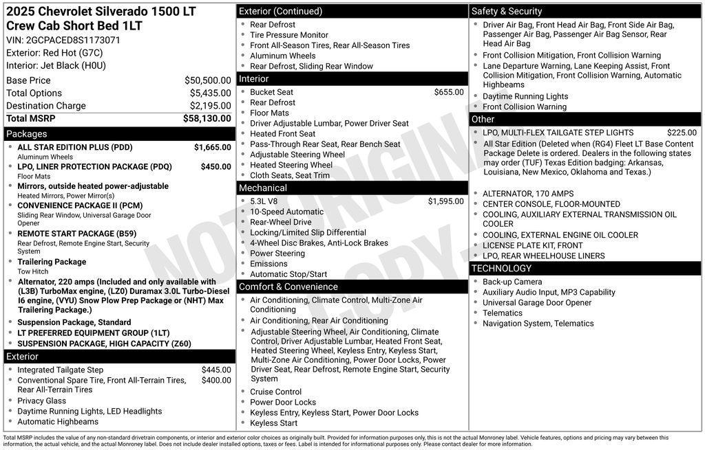 new 2025 Chevrolet Silverado 1500 car, priced at $49,608