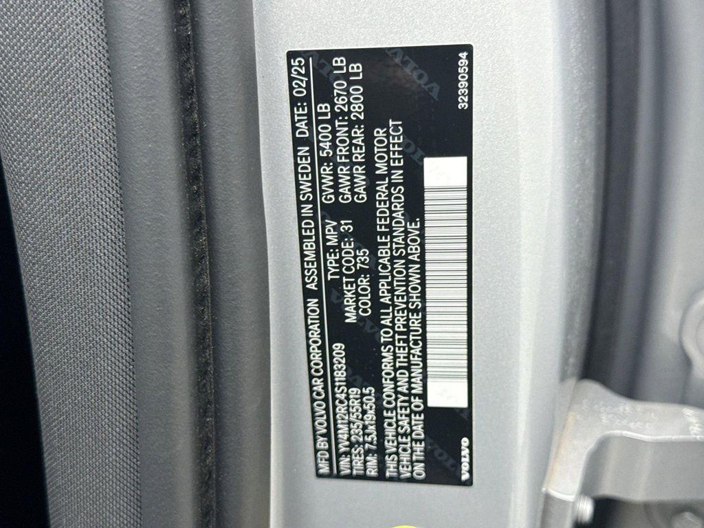 used 2025 Volvo XC60 car, priced at $36,000