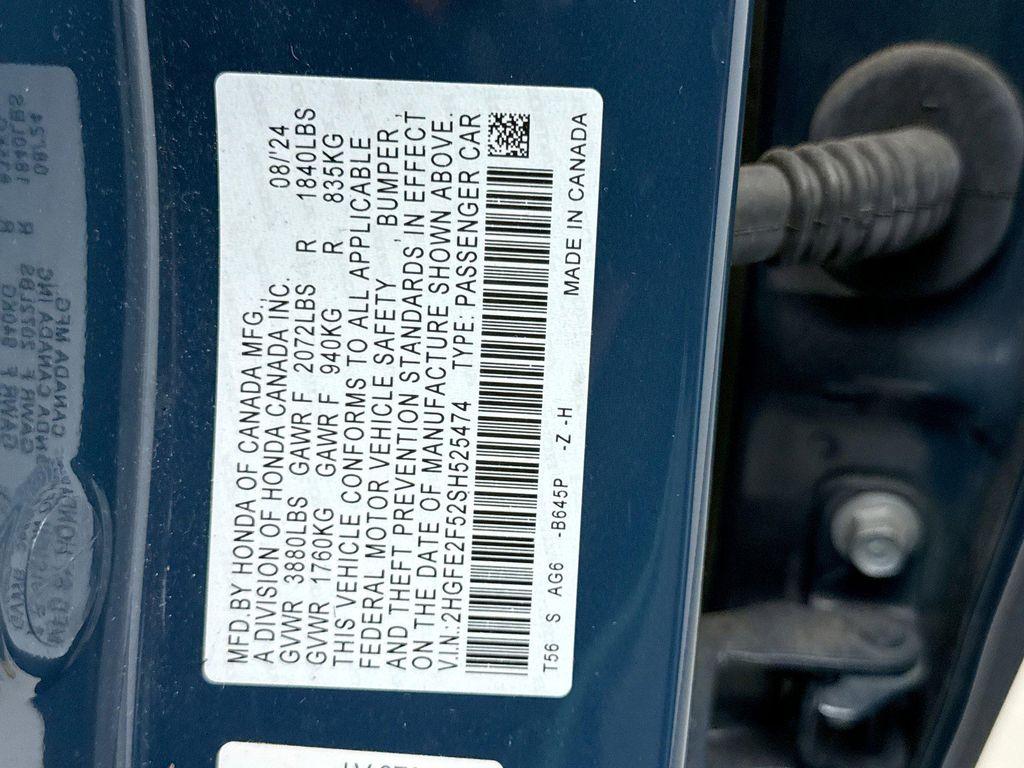 used 2025 Honda Civic car, priced at $25,599