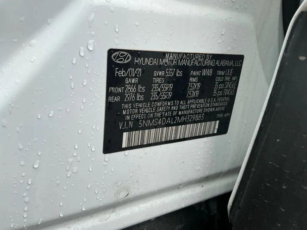 used 2021 Hyundai Santa Fe car, priced at $17,984