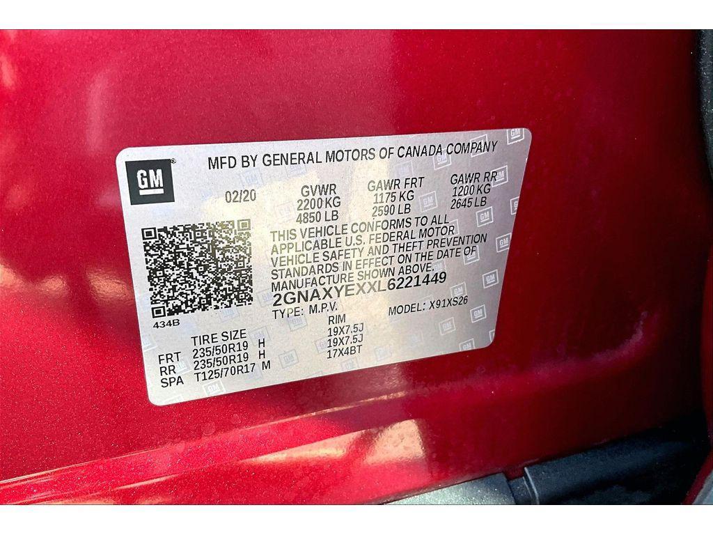 used 2020 Chevrolet Equinox car, priced at $17,496