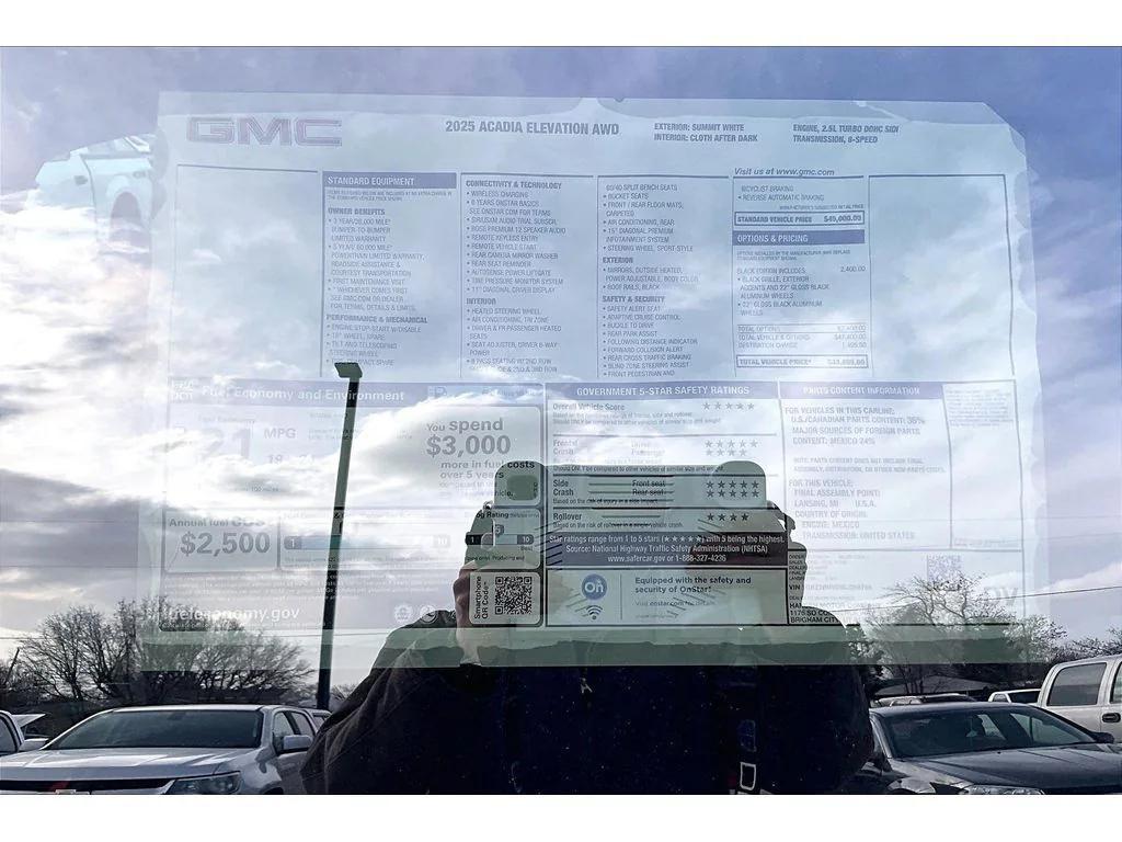 new 2025 GMC Acadia car, priced at $44,962